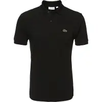 Lacoste L1212 Short Sleeved Ribbed Collar S Couleur Noir