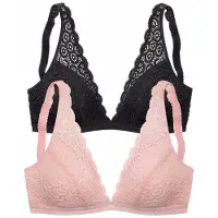 Petite fleur Soutien-gorge rose / noir