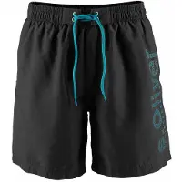 s.Oliver Shorts de bain bleu cyan / noir