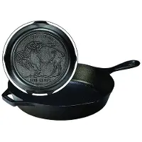 Lodge Classic Cast Iron "Buffalo Nickel" Logo L8SK3BN, diamètre d'env. 26 cm, poêle