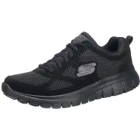 SKECHERS Baskets basses 'Burns Agoura' gris / noir
