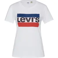 Levi's T-shirt 'Perfect Tee' rouge / blanc cassé