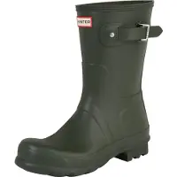 Hunter Botte de pluie Hunter Mens Original Short Dark Olive-Taille 43