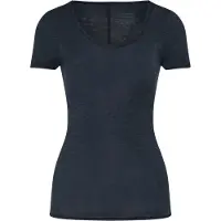 Schiesser Maillot de corps bleu marine