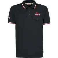 Lonsdale Polo Rockabilly de - Lynton - M - 3XL - pour Homme - noir - Taille M