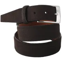 Profuomo Ceinture Suede Foncé Marron taille 95