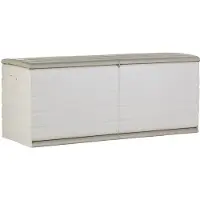 Big Buy Cooking Coffre 450L Interieur/Exterieur Fonctionnel et Esthetique Cadenassable avec Roulettes Beige