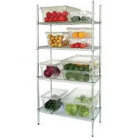 Vogue Étagère de rangement en métal avec étagères réglables 915 x 1853 x 460 mm
