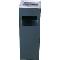 Bolero Cendrier poubelle carré | 200 x 200 x 600 mm