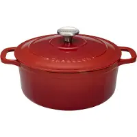 CHASSEUR - Cocotte Ronde En Fonte ?Maill?E 28cm Rubis - Puc472858
