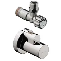 Hansgrohe HG robinet équerre avec poussoir nickel brossé
