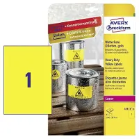 Avery Laser Lultipurpose Label 6111-8 M 210x297 Mm Clair
