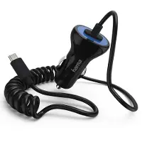Hama Chargeur de voiture Micro-USB, Adaptateur pour véhicule, Noir