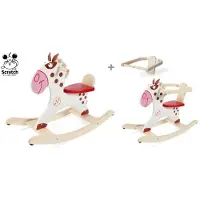Scratch Cheval a bascule poney indien en bois + arceau - - 6184121