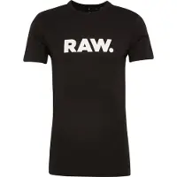 G-Star T-Shirt 'Holorn' noir / blanc