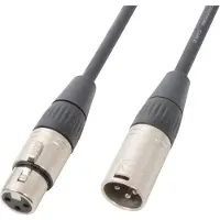PD Connex Câble DMX tripolaire Prises XLR mâle-femelle en métal 120 Ohm1,5 m