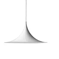 Gubi Suspension , Semi, dimmable, Blanc, Salon / séjour, Métal, Design