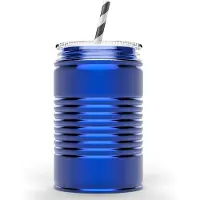 Asobu Gobelet Asobu Mason Jar I can Blue 540 ml