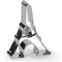 Patisse saillie de la tour eiffel 8 cm acier inoxydable argenté