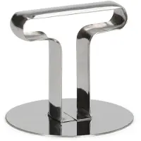 Patisse extrudeuse pour anneau à rogner 9 cm acier inoxydable argenté