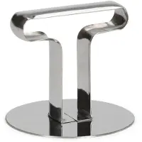 Patisse extrudeuse pour anneau à rogner 7 cm acier inoxydable argenté