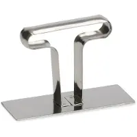 Patisse extrudeuse pour anneau à rogner 9 x 3 cm acier inoxydable argenté