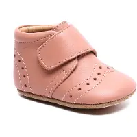 Bisgaard Chaussures en cuir à semelle souple - Rose av. Pointell - - 22 - Chaussons en Cuir