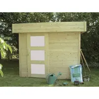 Solid Abri De Jardin Moderne Bergen En Pin Certifié 280x240x225cm