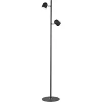 Highlight Lampadaire Ovale noir 2 lumières