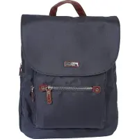 Tom Tailor Sac à dos 'Rina' bleu foncé / marron