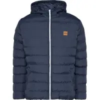 Urban Classics Veste d’hiver 'BASIC BUBBLE' bleu marine / blanc