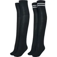 Urban Classics Chaussettes montantes gris / noir