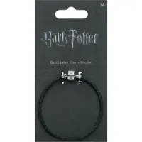 The Carat Shop Harry Potter - Bracelet Fantaisie Cuir Noir - 19cm
