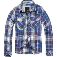 Brandit Chemise bleu / bleu marine / rouge feu / blanc