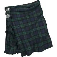 Black premium by emp Jupe mi-longue de - Kilt - M - 3XL - pour Homme - vert/bleu - Taille L