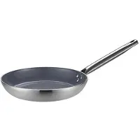 HorecaTraders Poêle lyonnaise | Antiadhésif | Aluminium | Ø20 cm | Gaz, électrique, vitrocéramique, four