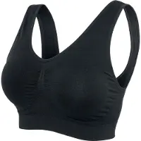 Urban Classics Brassière de - Brassière de sport - XS - 5XL - pour Femme - noir - Taille S