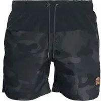 Urban Classics Shorts de bain bleu fumé / bleu-gris / noir