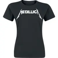 Metallica T-Shirt Manches courtes de - Logo Texturé - S - XXL - pour Femme - noir - Taille XXL