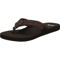 Quiksilver Carver Suede Flip Flops Noir EU 46 Homme