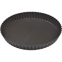 Patisse Moule à quiche professionnel à fond amovible, Ø 24 cm, Moule à gâteau, Gris