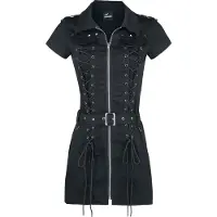 Banned Robe courte Gothic de - Robe Mod - S - pour Femme - noir - Taille S