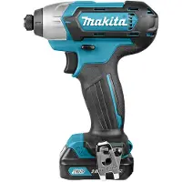 Makita TD110DSAE Tournevis à choc avec batterie 1/4" 110 Nm noir, bleu 10.8V