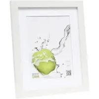 Deknudt Cadre photo blanc avec passe-partout blanc 20x25