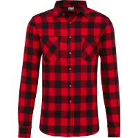 Urban Classics Chemise rouge / rouge foncé / noir