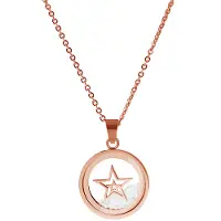 CO88 Collection Collier Pendentif en Or Rose pour Femmes de la Collection CO88 8CN-26010