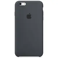 Apple iPhone 6/6s Coque Silicone Gris anthracite