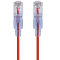 Monoprice SlimRun câble de réseau Rouge 1,5 m Cat6a U/UTP (UTP)