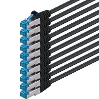1Attack 4250344832522 câble de réseau Noir 1,5 m Cat6a SF/UTP (S-FTP)