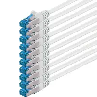 1Attack 4250344831785 câble de réseau Blanc 0,5 m Cat6a SF/UTP (S-FTP)